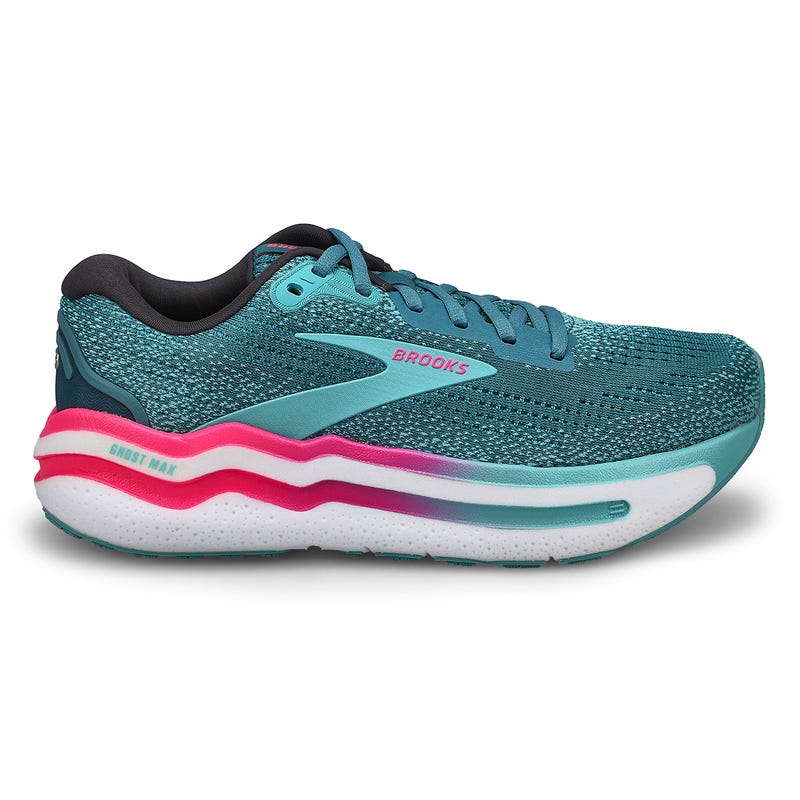 Chaussure de course de performance GHOST MAX 2, bleu orage/rose éclatant/aqua, femmes