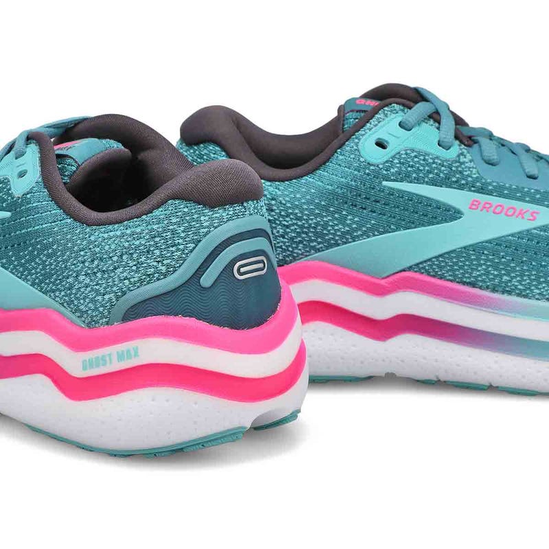 Chaussure de course de performance GHOST MAX 2, bleu orage/rose éclatant/aqua, femmes