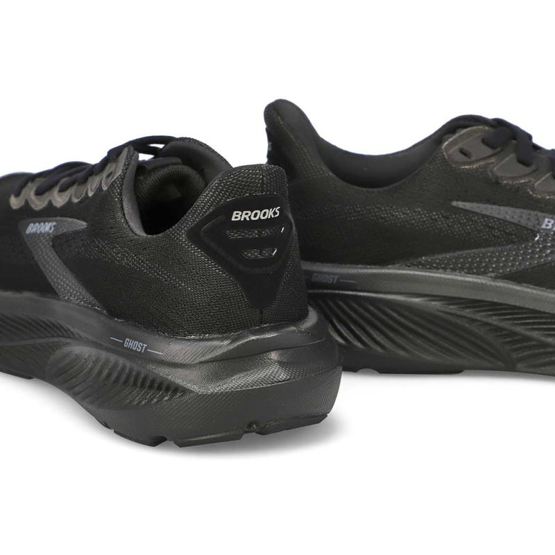 Women's  Ghost 17 Lace Up Performance Sneaker - Black