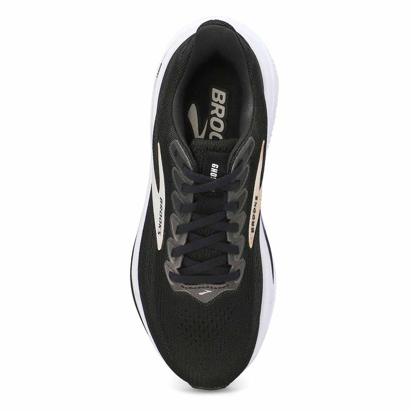 Women's  Ghost 17 Lace Up Performance Runner - Black