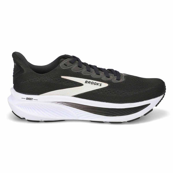 Women's  Ghost 17 Lace Up Performance Runner - Black