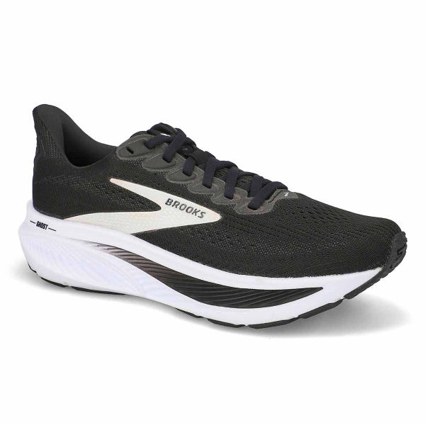 Women's  Ghost 17 Lace Up Performance Runner - Black