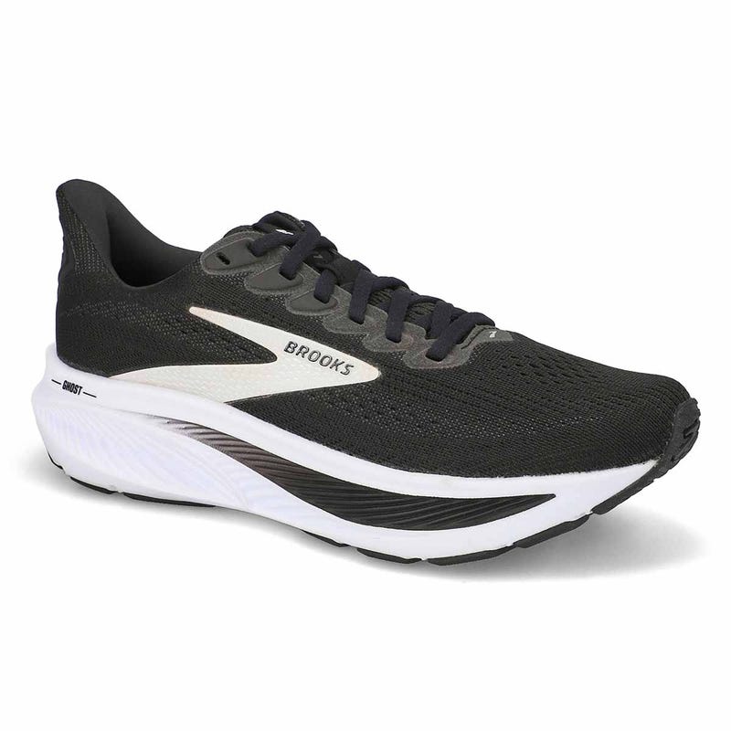 Women's  Ghost 17 Lace Up Performance Runner - Black