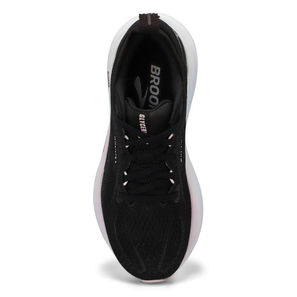 Women's Glycerin 22 Lace Up Performance Runner - Black/Orchid Ice/White