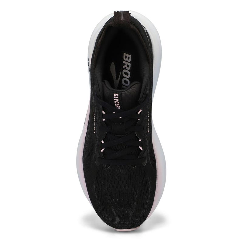 Women's Glycerin 22 Lace Up Performance Runner - Black/Orchid Ice/White