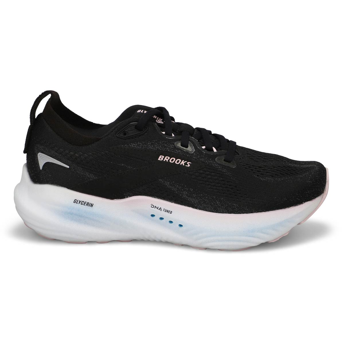 Women's Glycerin 22 Lace Up Performance Runner - Black/Orchid Ice/White