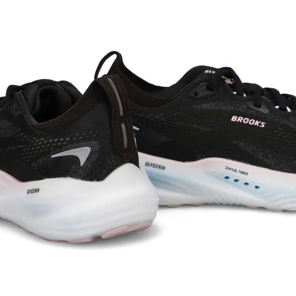 Women's Glycerin 22 Lace Up Performance Runner - Black/Orchid Ice/White