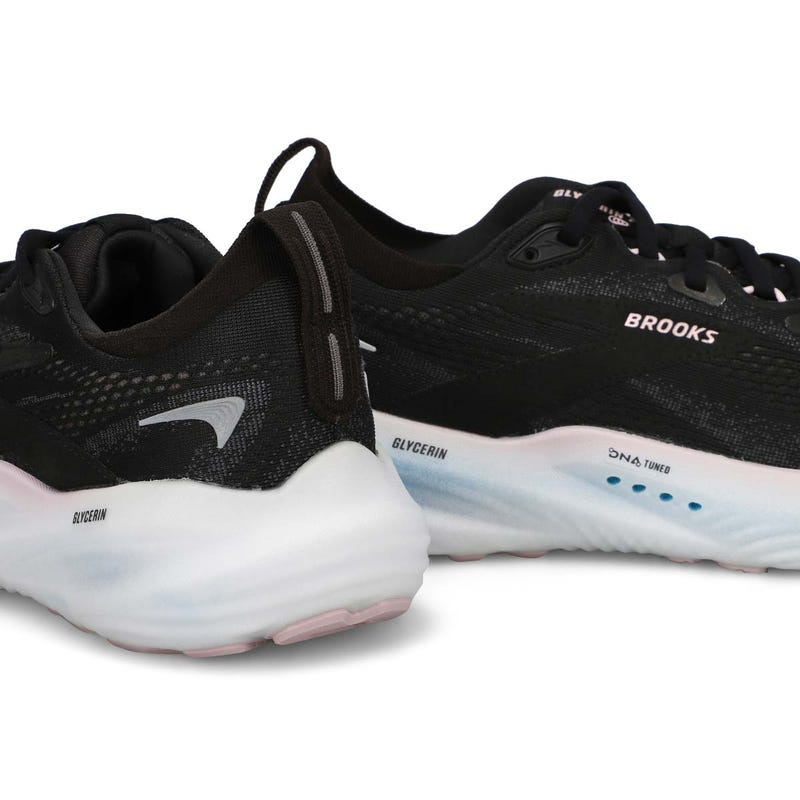 Women's Glycerin 22 Lace Up Performance Runner - Black/Orchid Ice/White