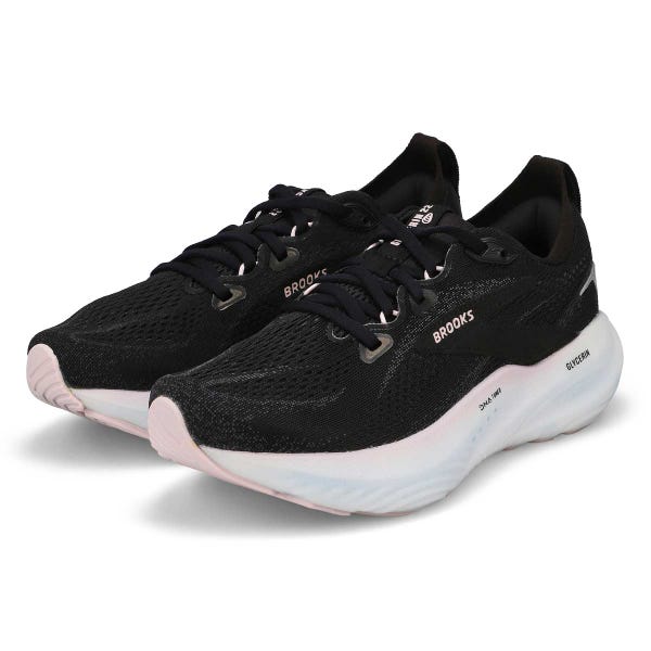 Women's Glycerin 22 Lace Up Performance Runner - Black/Orchid Ice/White