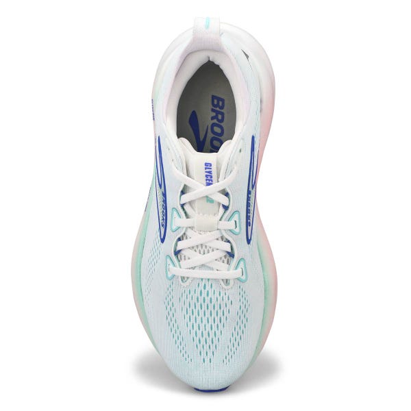 Women's  Glycerin 22 Lace Up Performance Runner - White/Limpet Shell/Amparo Blue