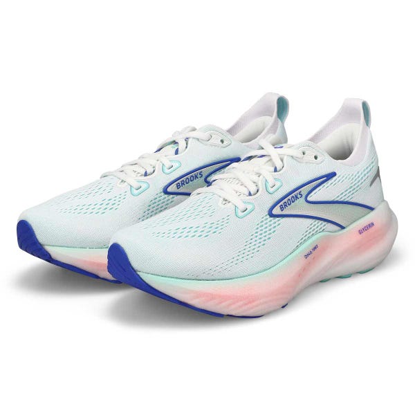 Women's  Glycerin 22 Lace Up Performance Runner - White/Limpet Shell/Amparo Blue