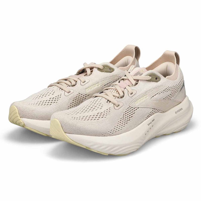 Women's Glycerin 22 Lace Up Performance Runner - Almond Peach/London Fog/Almond