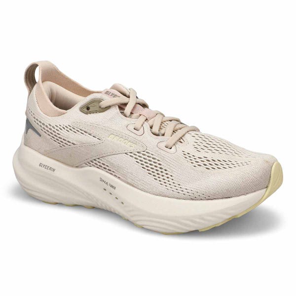 Women's Glycerin 22 Lace Up Performance Runner - Almond Peach/London Fog/Almond