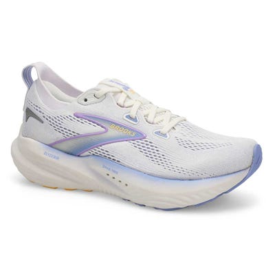 Lds Glycerin 22 Lace Up Performance Sneaker - White/Blue Heron/Apricot