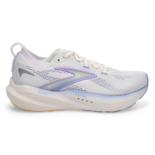 Women's Glycerin 22 Lace Up Performance Sneaker - White/Blue Heron/Apricot