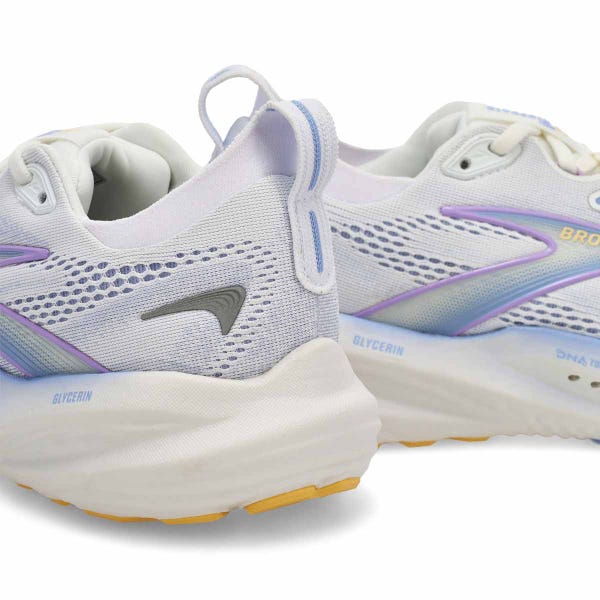 Women's Glycerin 22 Lace Up Performance Sneaker - White/Blue Heron/Apricot