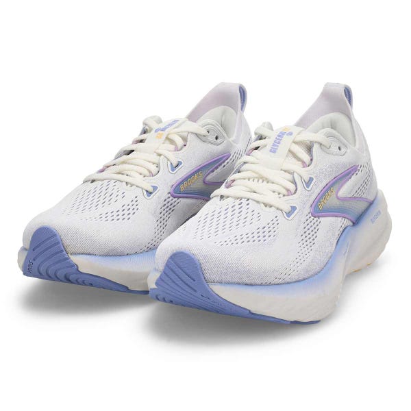 Women's Glycerin 22 Lace Up Performance Sneaker - White/Blue Heron/Apricot