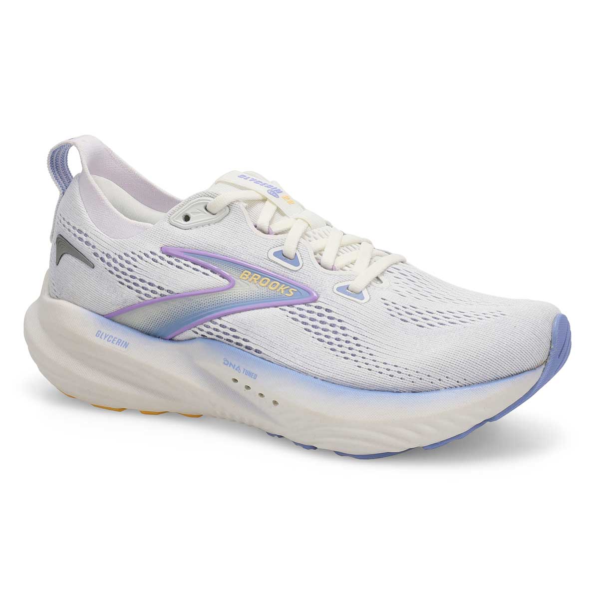 Baskets de performance à lacets GLYCERIN 22, blanc/héron bleu/abricot, femmes