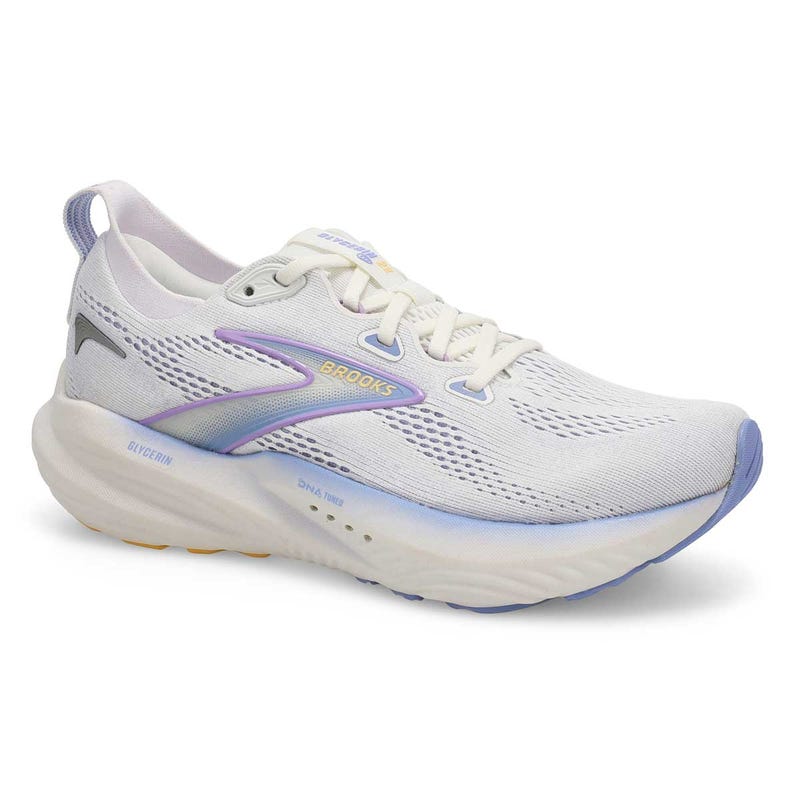 Women's Glycerin 22 Lace Up Performance Sneaker - White/Blue Heron/Apricot