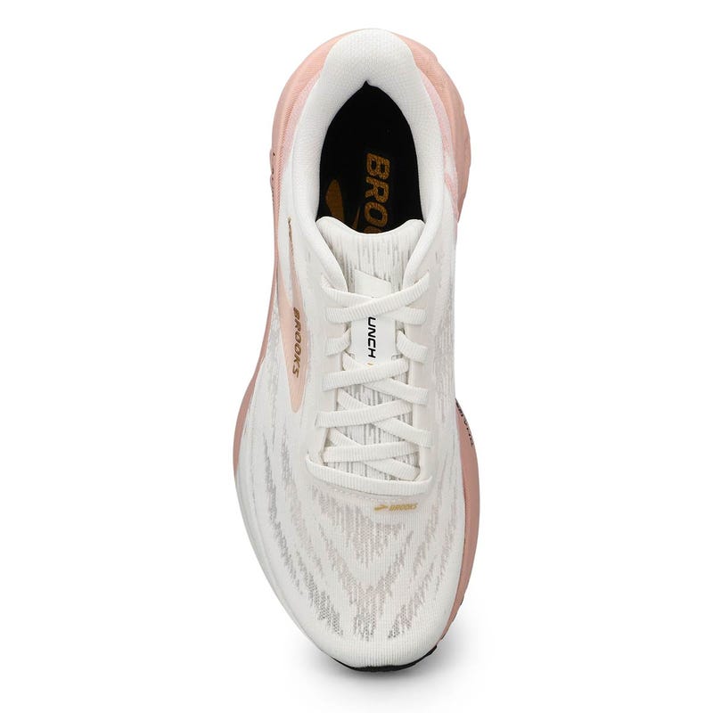 Women's Launch 11 Lace Up Performance Runner - White/Gold/Pink