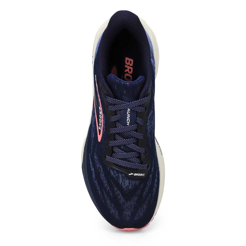 Women's  Launch 11 Lace Up Performance Runner - Peacoat/Blue/Peach