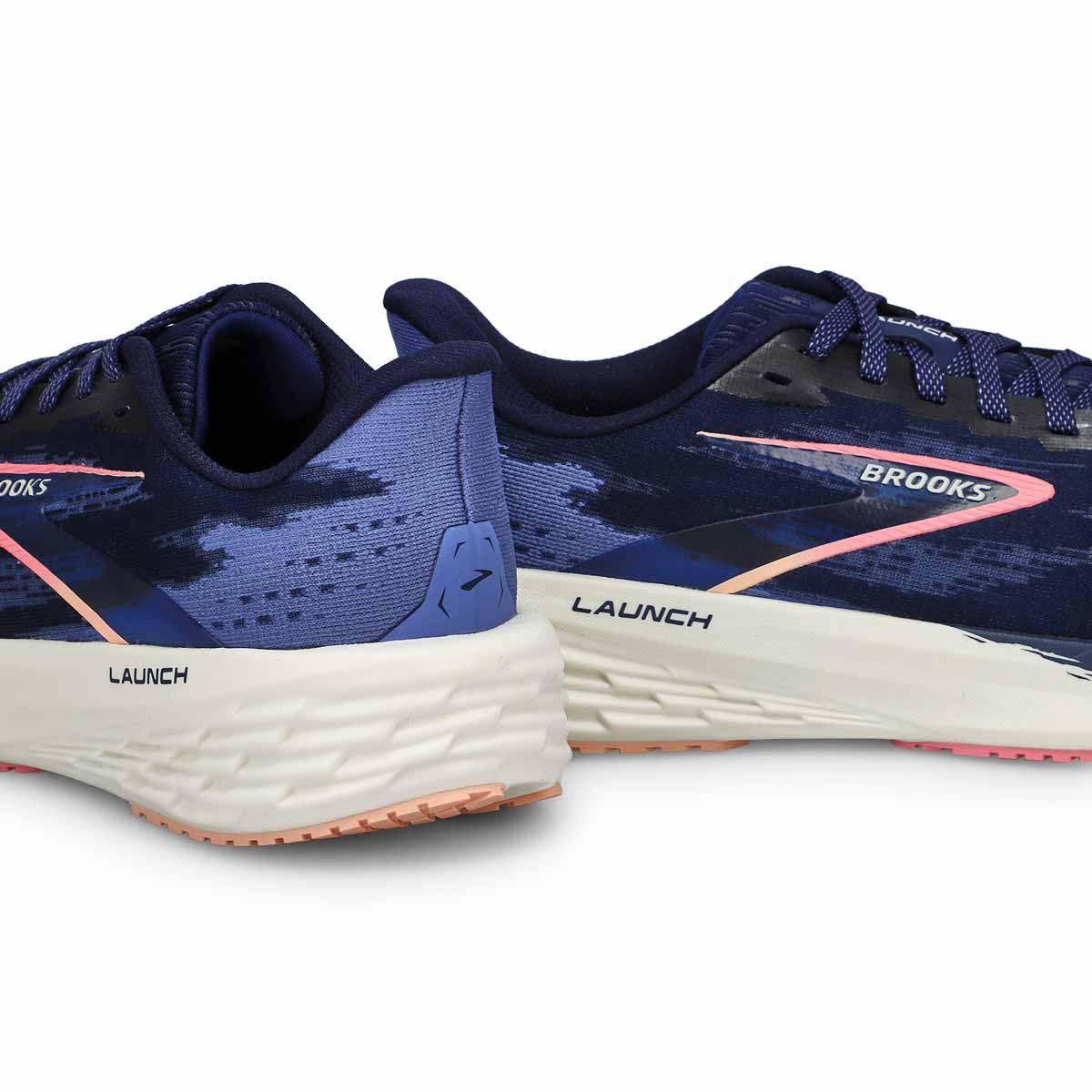Women's  Launch 11 Lace Up Performance Runner - Peacoat/Blue/Peach