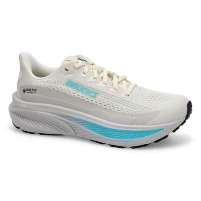 Lds Ghost 17 GTX Lace Up Waterproof Performance Sneaker - Coconut/Oyster/Blue