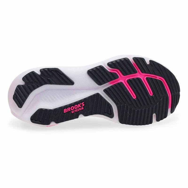 Women's Glycerin 23 Lace Up Performance Sneaker - White/Phantom/Cyber Pink