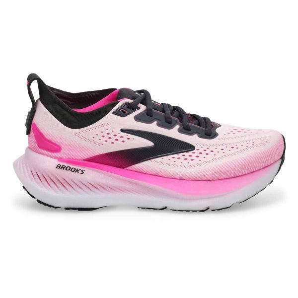 Women's Glycerin 23 Lace Up Performance Sneaker - White/Phantom/Cyber Pink