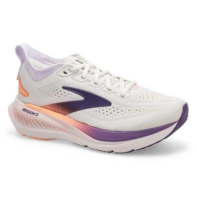 Espadrille de performance à lacets Glycerin 23 pour femmes - Blanc/Raisin chaud/Transparent