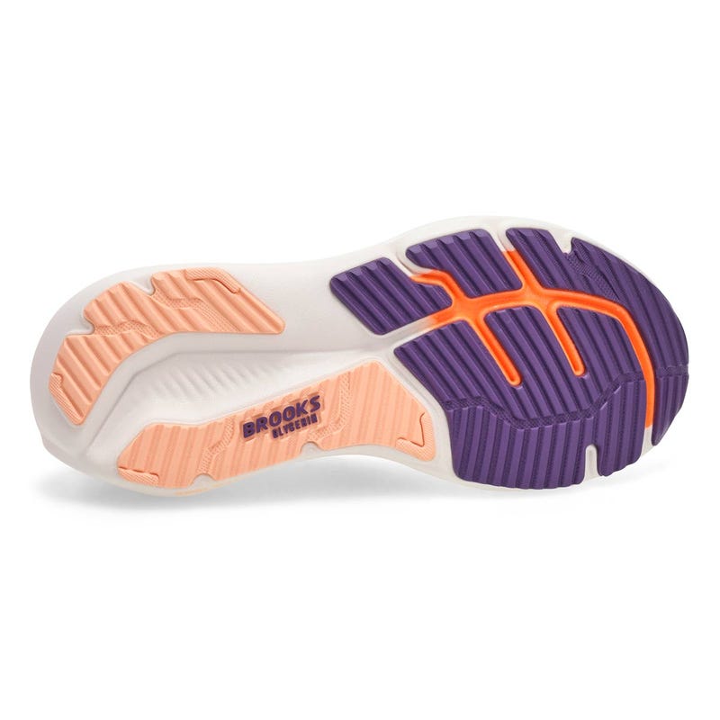 Women's Glycerin 23 Lace Up Performance Sneaker - White/Mulled Grape/Clear