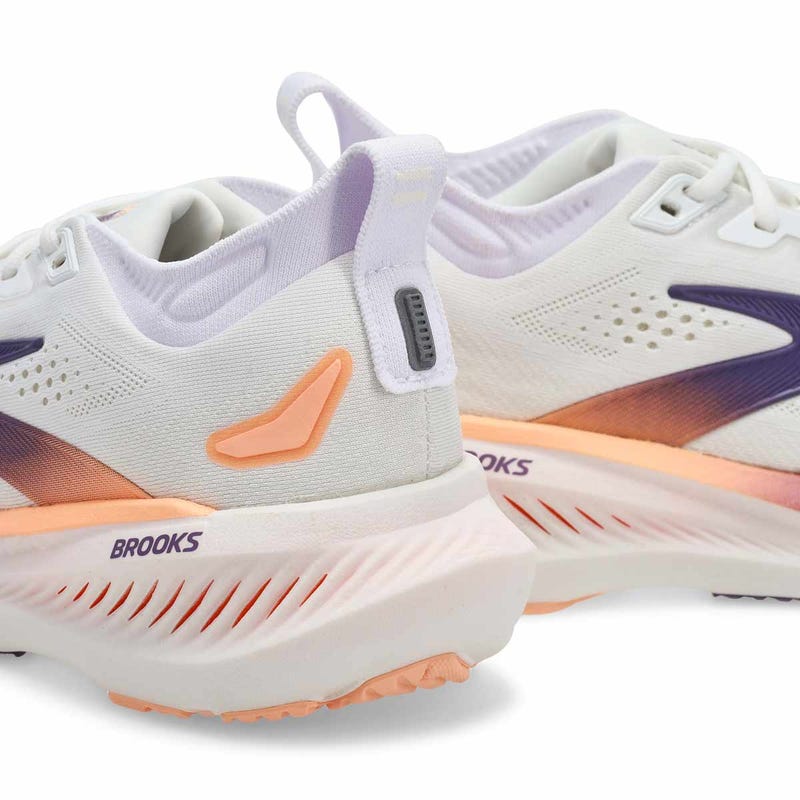 Women's Glycerin 23 Lace Up Performance Sneaker - White/Mulled Grape/Clear