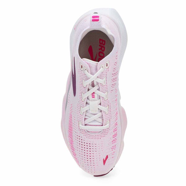 Baskets de performance à lacets GLYCERIN FLEX, blanc/rose/argyle, femmes