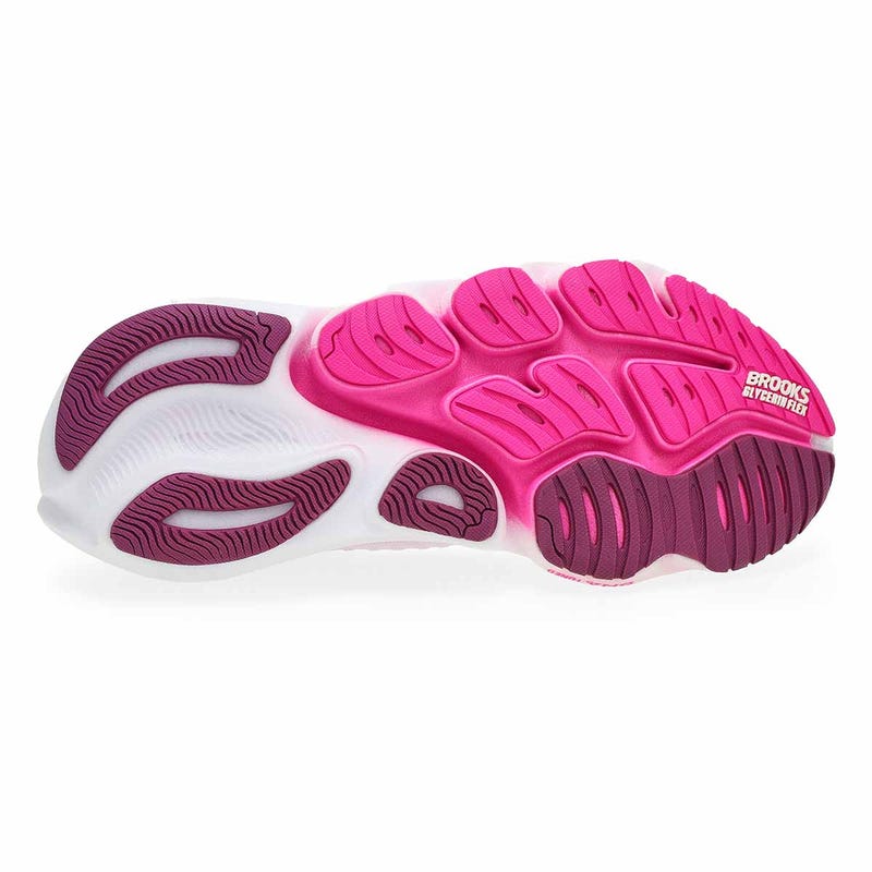 Baskets de performance à lacets GLYCERIN FLEX, blanc/rose/argyle, femmes