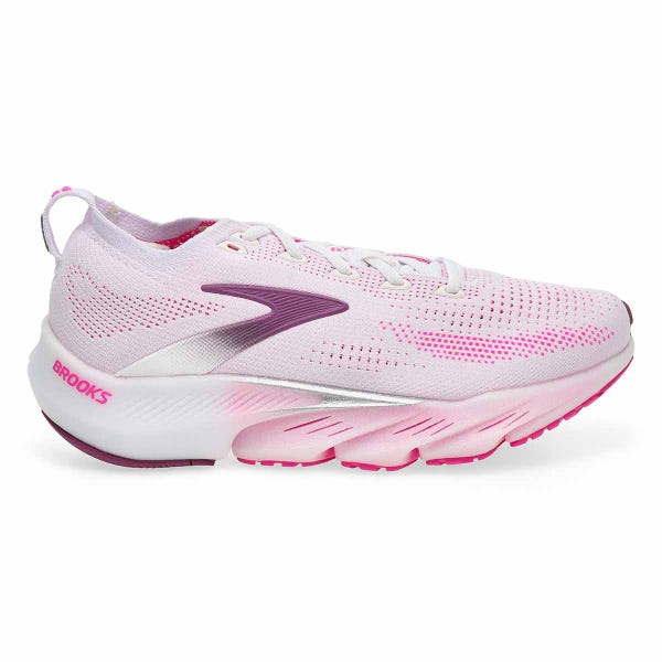 Baskets de performance à lacets GLYCERIN FLEX, blanc/rose/argyle, femmes