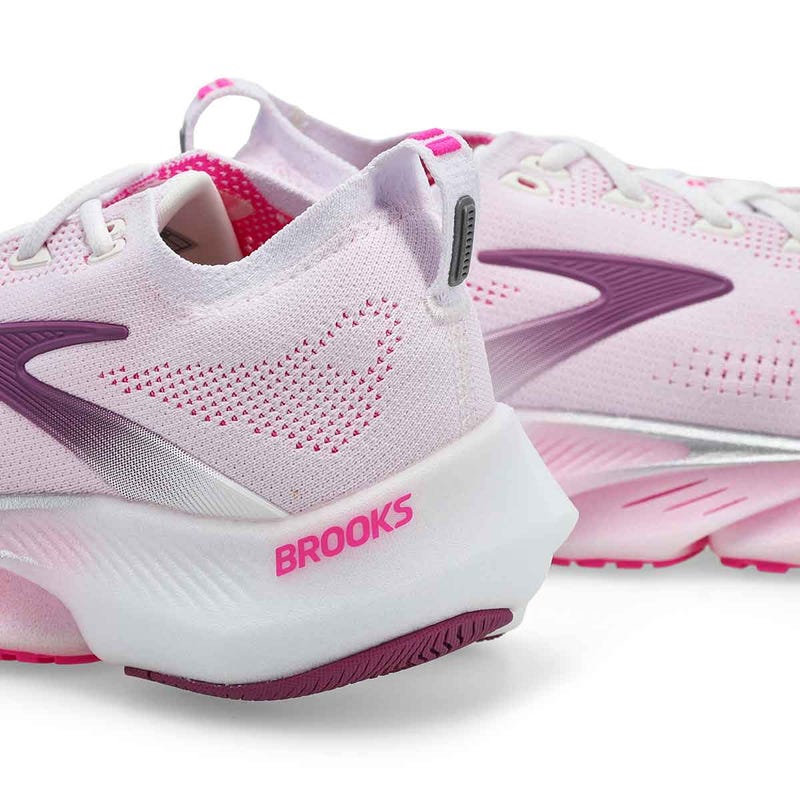 Baskets de performance à lacets GLYCERIN FLEX, blanc/rose/argyle, femmes