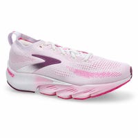 Baskets de performance à lacets GLYCERIN FLEX, blanc/rose/argyle, femmes