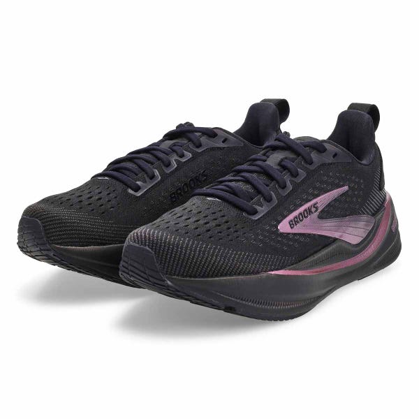 Women's Ghost Max 4 Lace Up Performance Sneaker - Black/Rose Gold