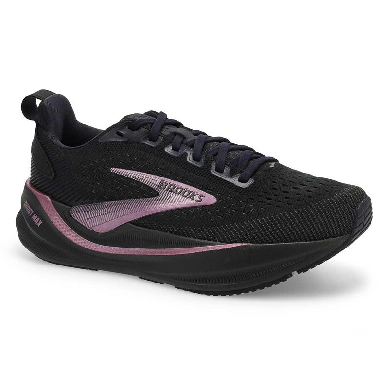 Women's Ghost Max 4 Lace Up Performance Sneaker - Black/Rose Gold