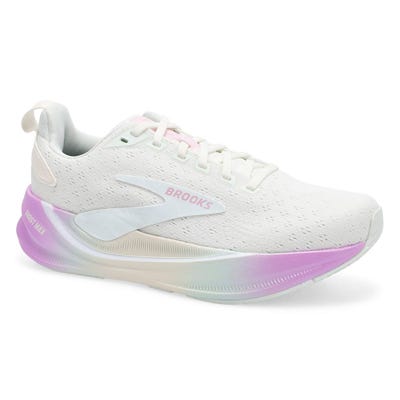 Lds Ghost Max 4 Lace Up Performance Sneaker - Ice/White/Snow