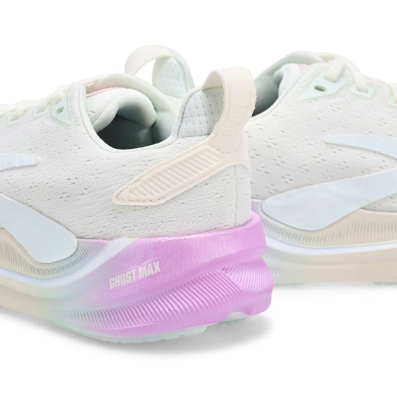 Women's  Ghost Max 4 Lace Up Performance Sneaker - Ice/White/Snow
