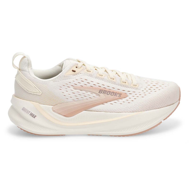 Women's Ghost Max 4 Lace Up Performance Sneaker - Arctic Wolf/Rose/Coconut