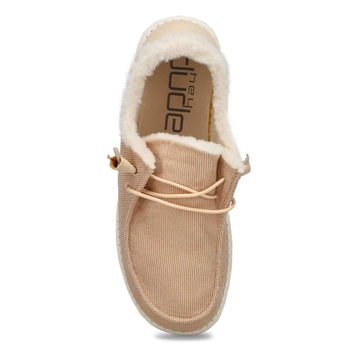 Women's Wendy Corduroy Casual Shoe - Cream