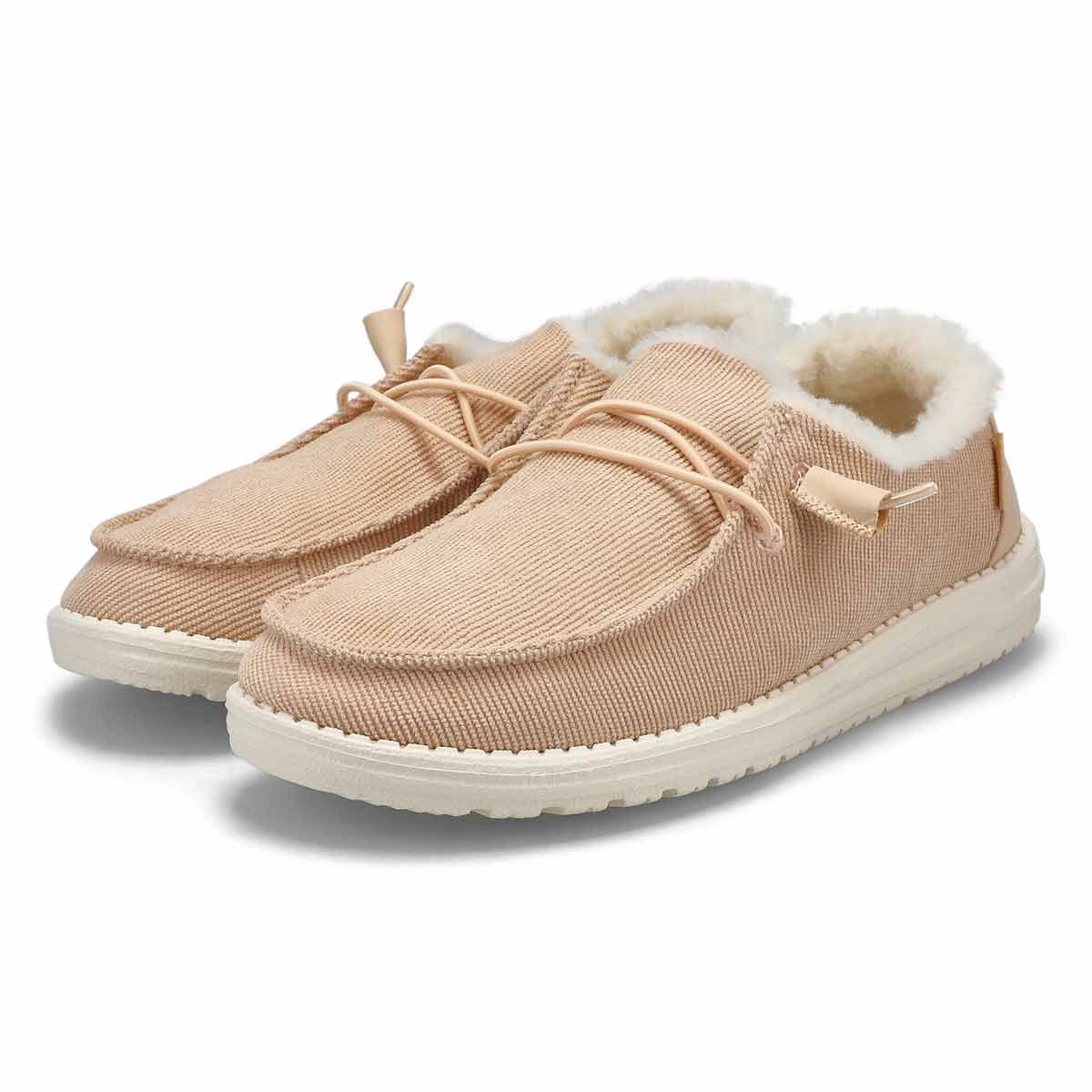 Women's Wendy Corduroy Casual Shoe - Cream