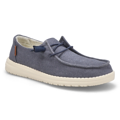 Lds Wendy Chambray Casual Shoe - Navy