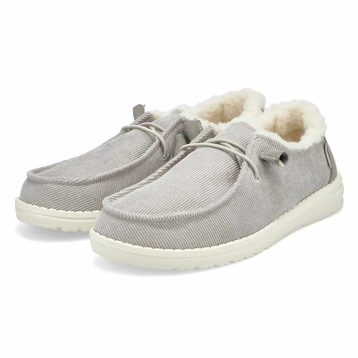 Women's Wendy Corduroy Casual Shoe - Grey