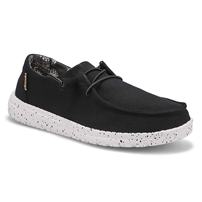 HEYDUDE Women's Wendy Casual Shoe - Black Ody | SoftMoc.com