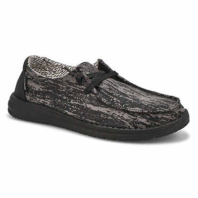 Lds Wendy Casual Shoe - Black Marble