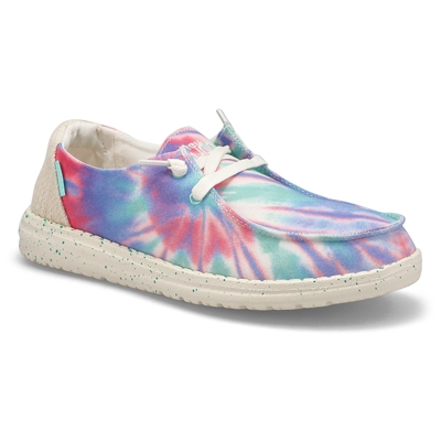 Lds Wendy Casual Shoe - Rose Candy Tie dye