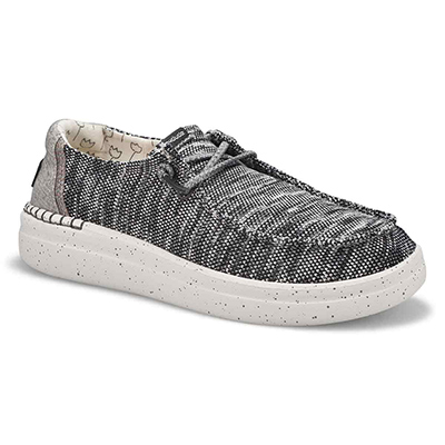 Lds Wendy Rise Sox Casual Shoe - Grey